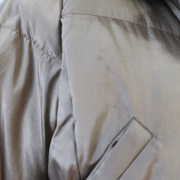 Womens Weekend MaxMara Bronze Heavy Padding Puffer Jacket Coat 8 - Picture 12 of 16